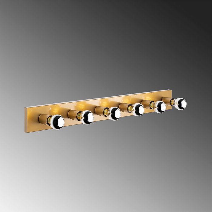 Opviq Lámpara de pared Mirro - 12237 Dorada